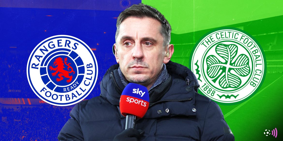 Gary Neville picks between Celtic and Rangers for "best" stadium atmosphere